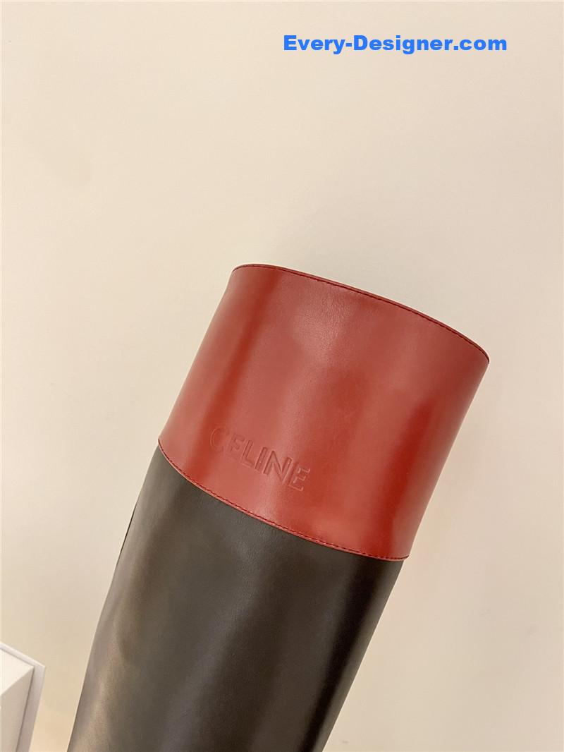 Ce1i*e autumn and winter new thick-soled tall knight boots