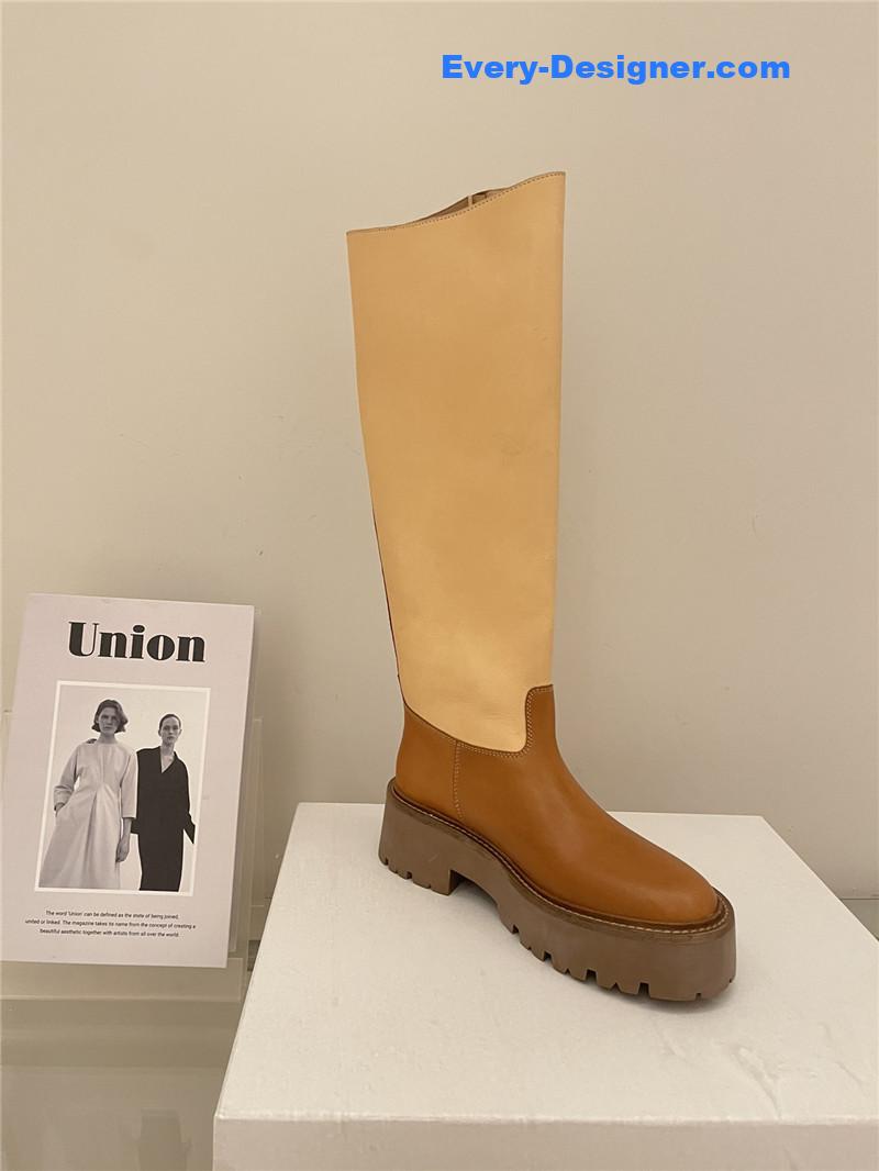 Ce1i*e autumn and winter new thick-soled tall knight boots