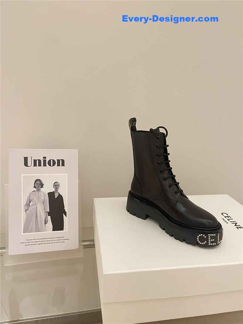 Ce1i*e new lace up cool and handsome martin boots