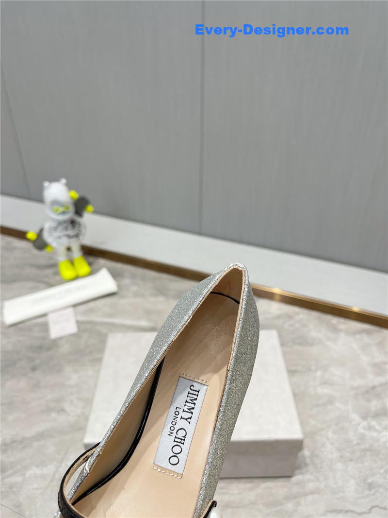 J1m*y Ch00 classic square toe ballerinas