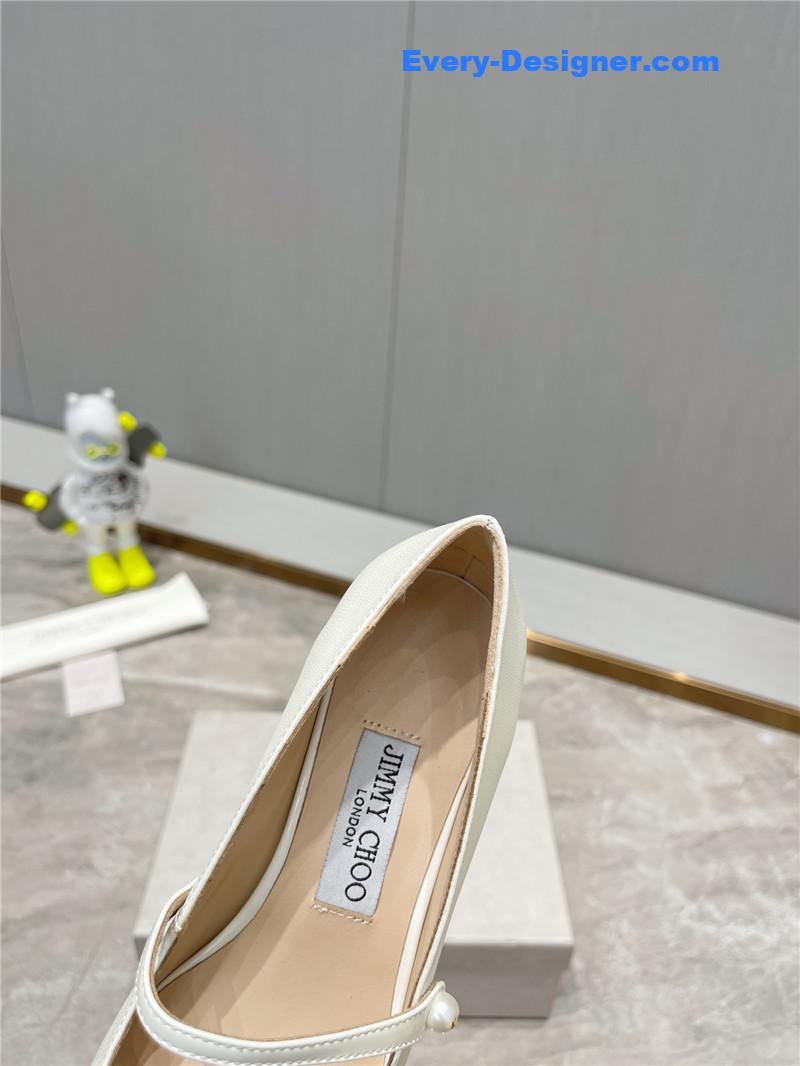 J1m*y Ch00 classic square toe ballerinas