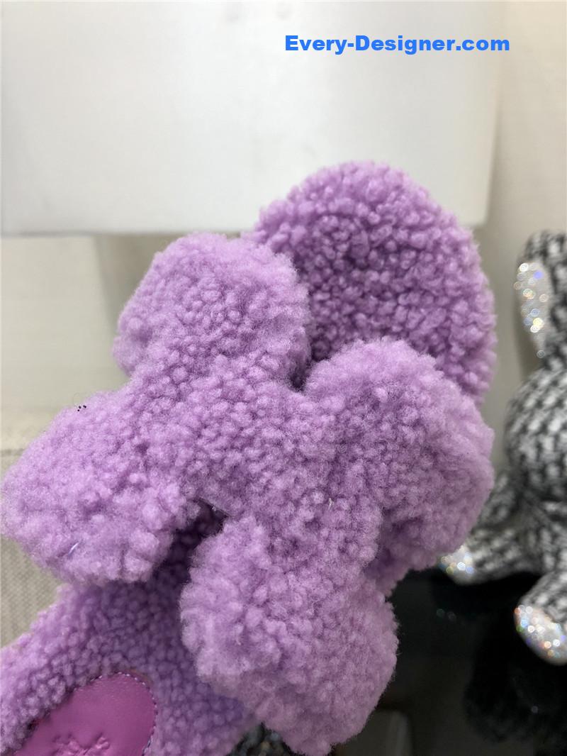 H**me5 teddy fur slippers