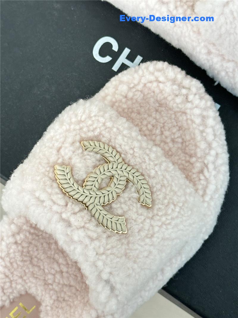CC classic four seasons double C plush slippers