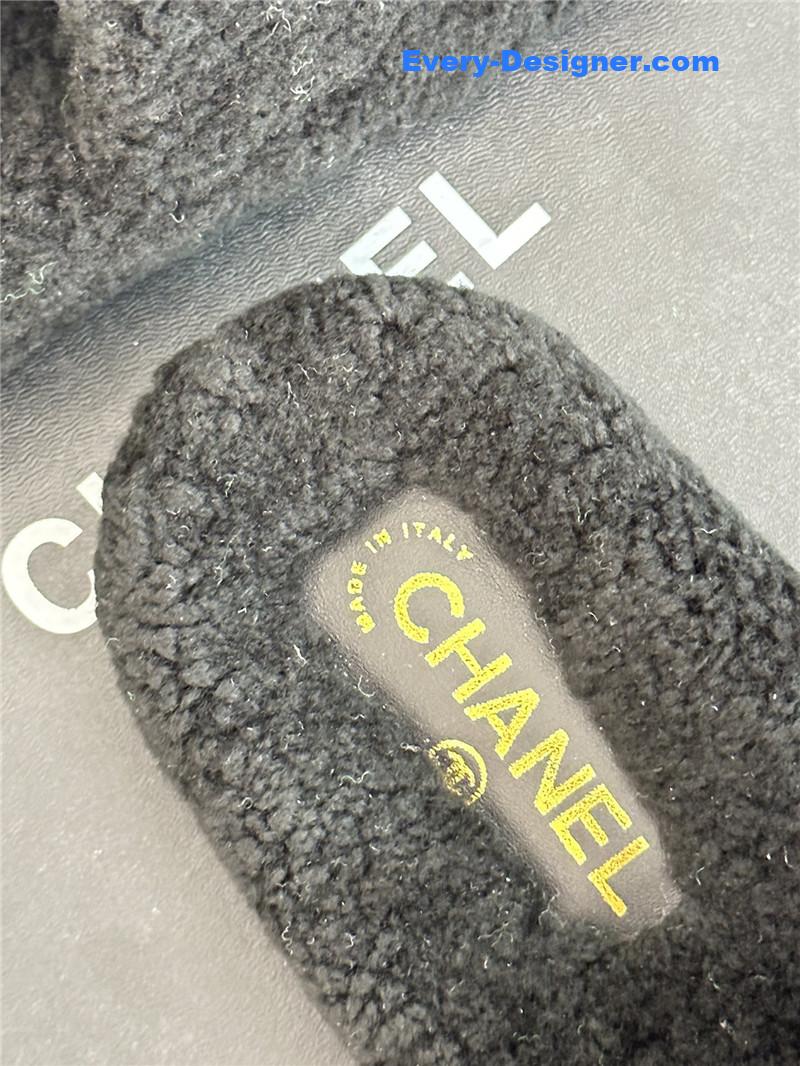 CC classic four seasons double C plush slippers