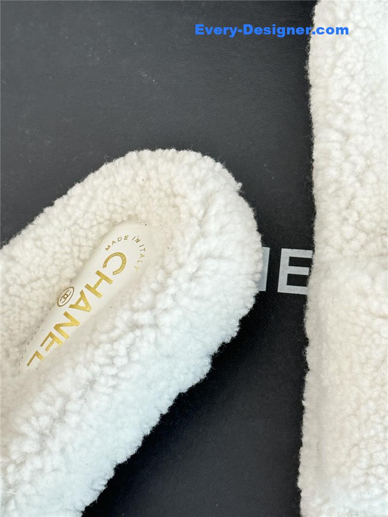 CC classic four seasons double C plush slippers