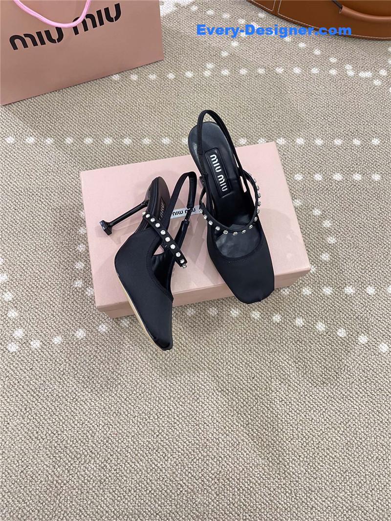 miumiu new open heel ballet high heels