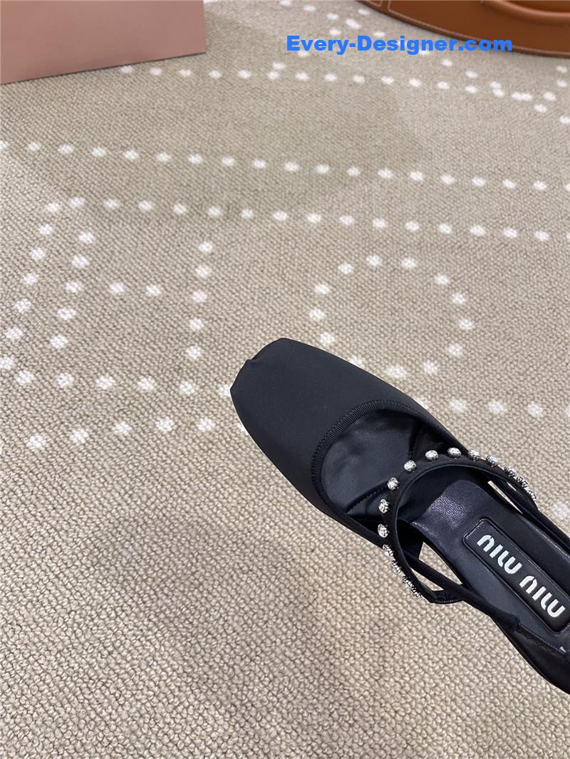 miumiu new open heel ballet high heels