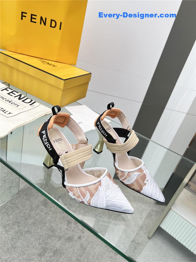 F**di slingback hummingbird pumps