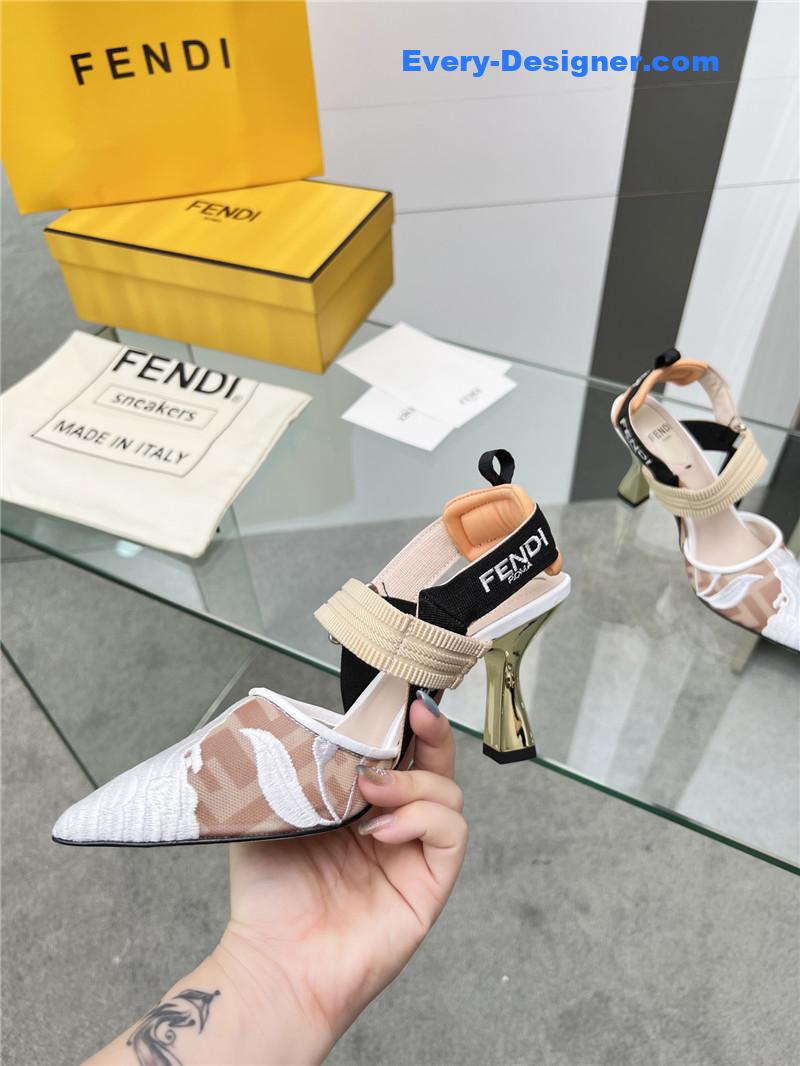 F**di slingback hummingbird pumps