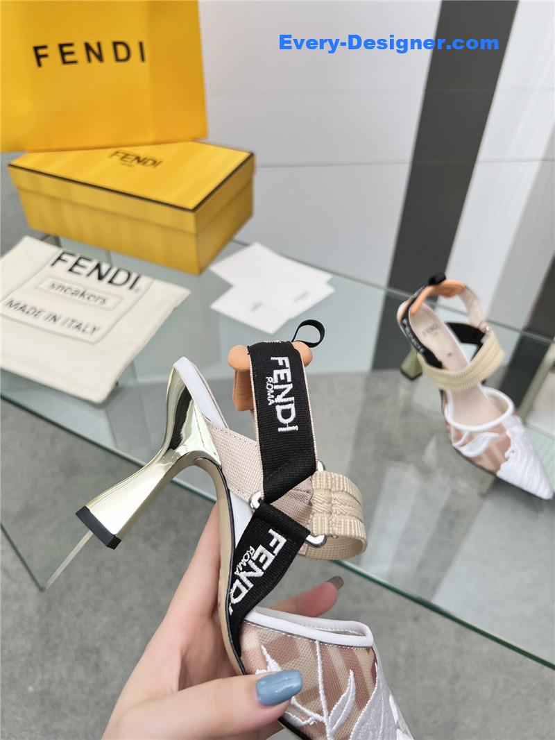 F**di slingback hummingbird pumps