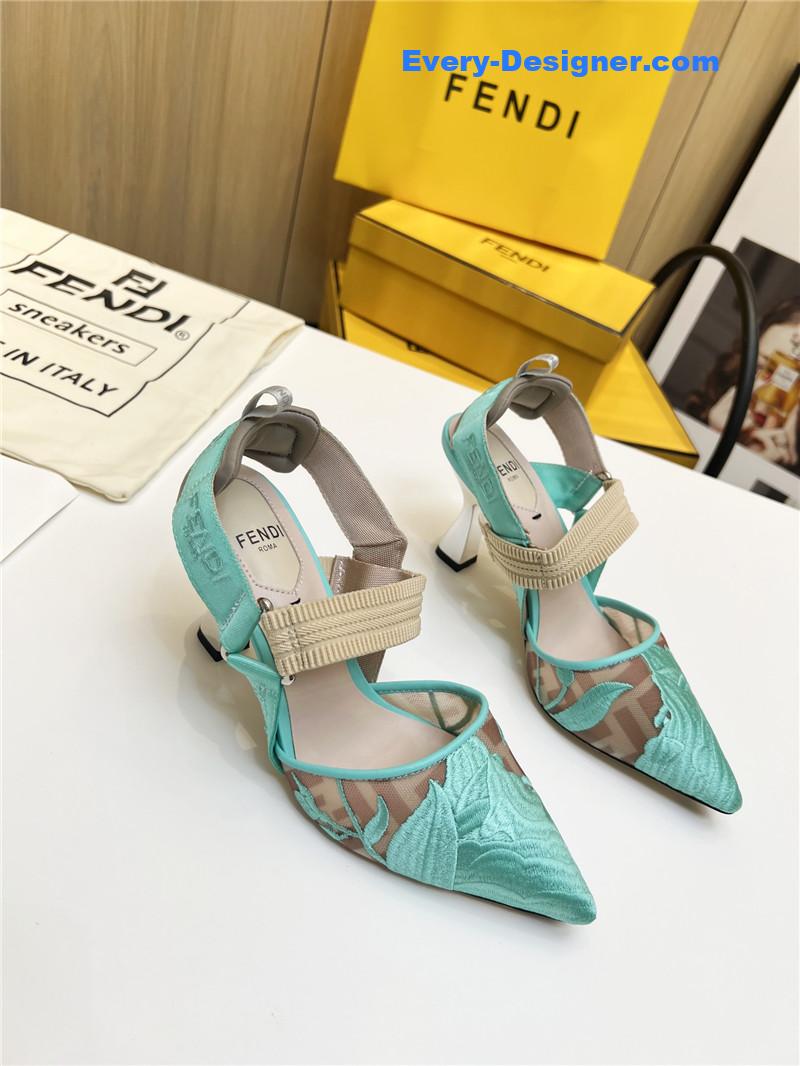 F**di slingback hummingbird pumps