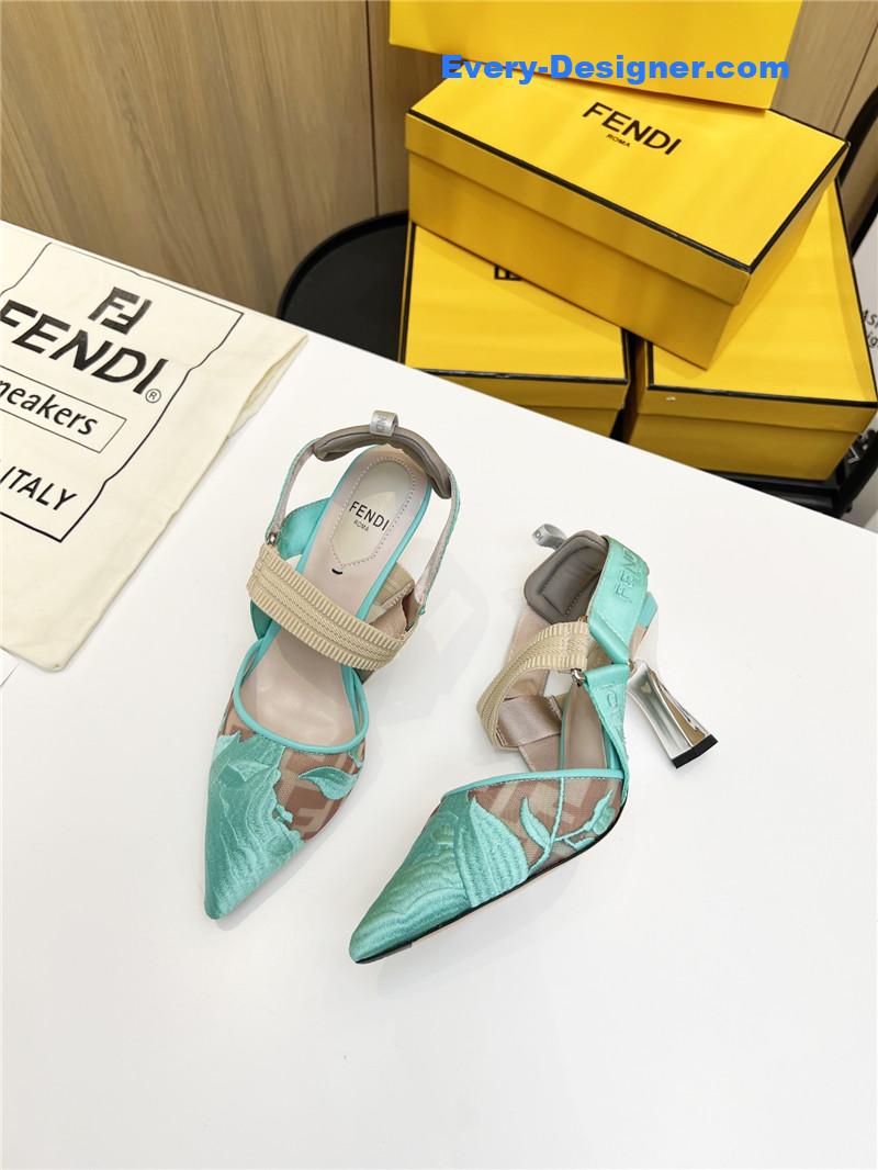 F**di slingback hummingbird pumps