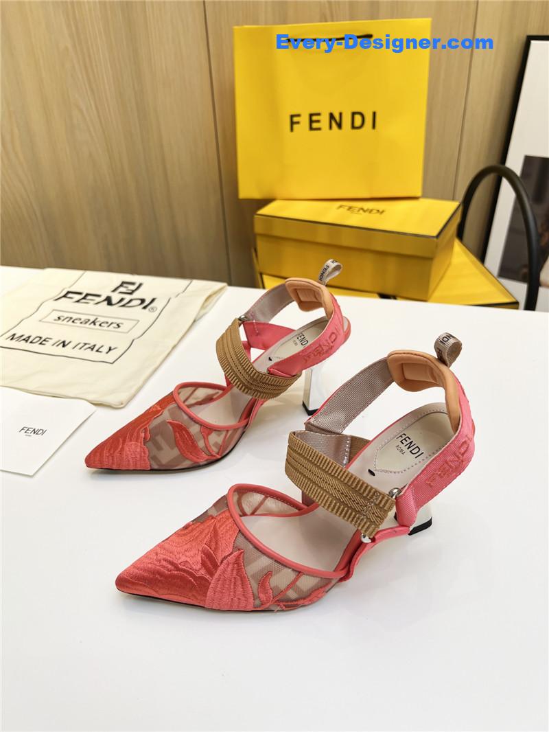 F**di slingback hummingbird pumps