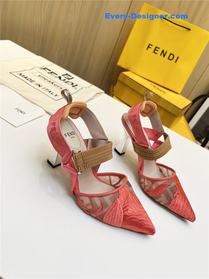 F**di slingback hummingbird pumps