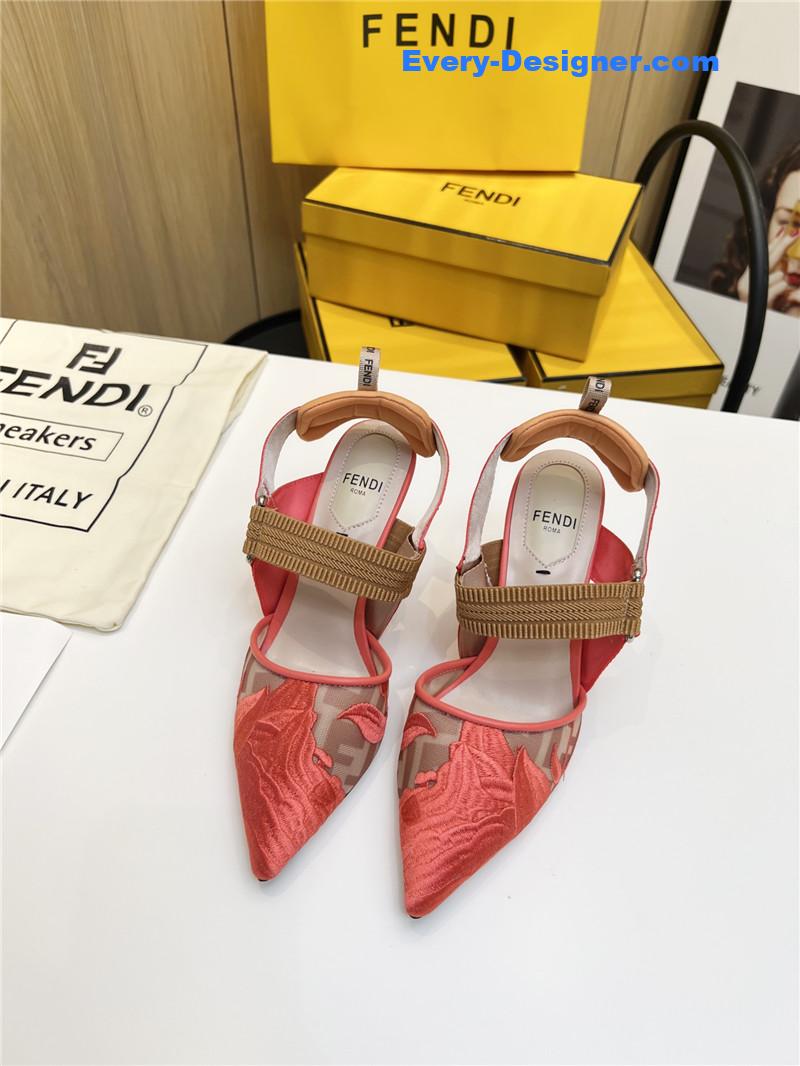 F**di slingback hummingbird pumps