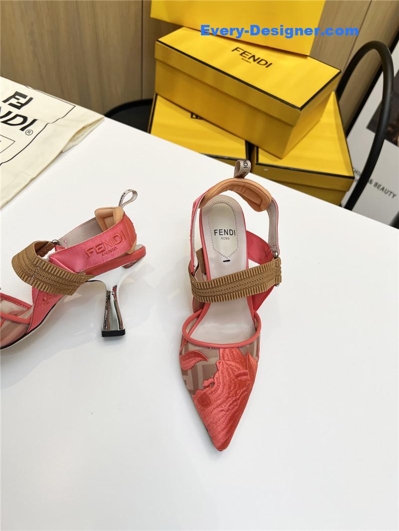 F**di slingback hummingbird pumps