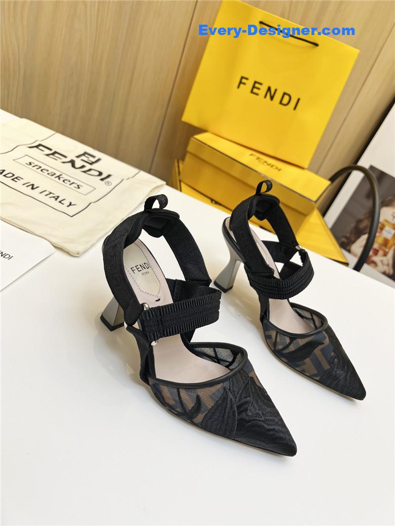 F**di slingback hummingbird pumps