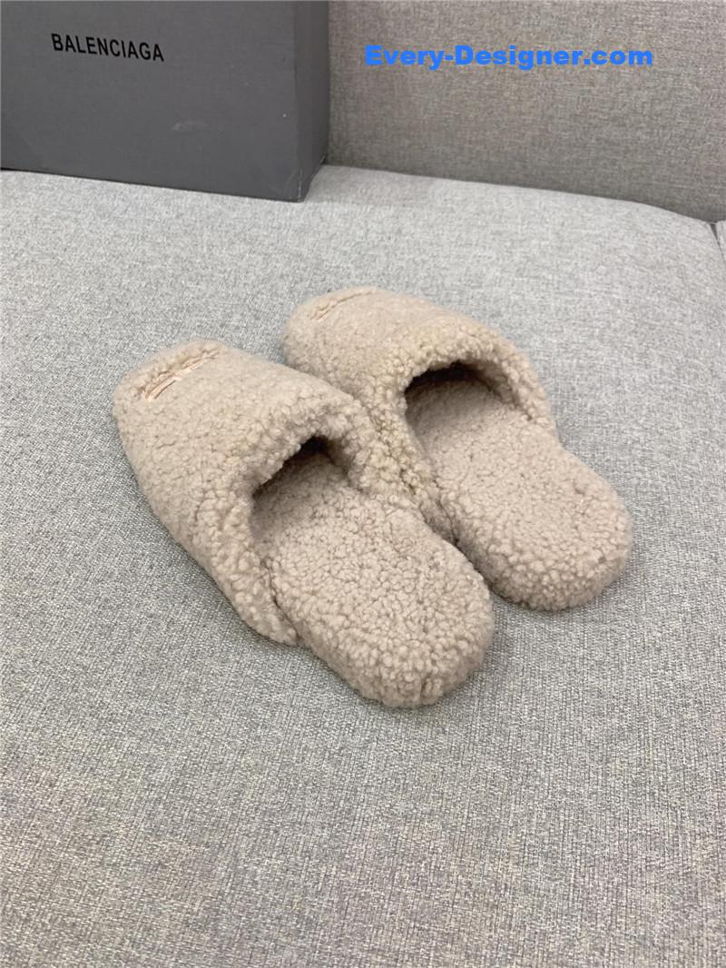 Ba1en*iaga classic fur flat slippers