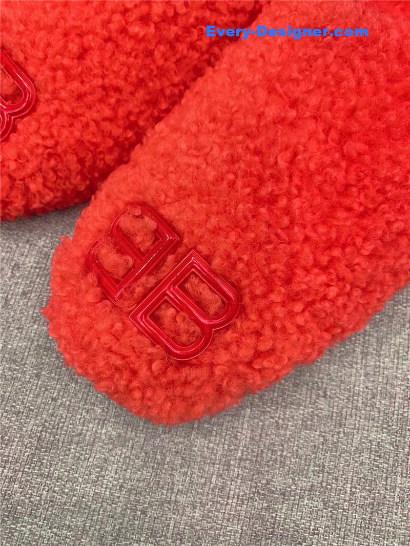 Ba1en*iaga classic fur flat slippers