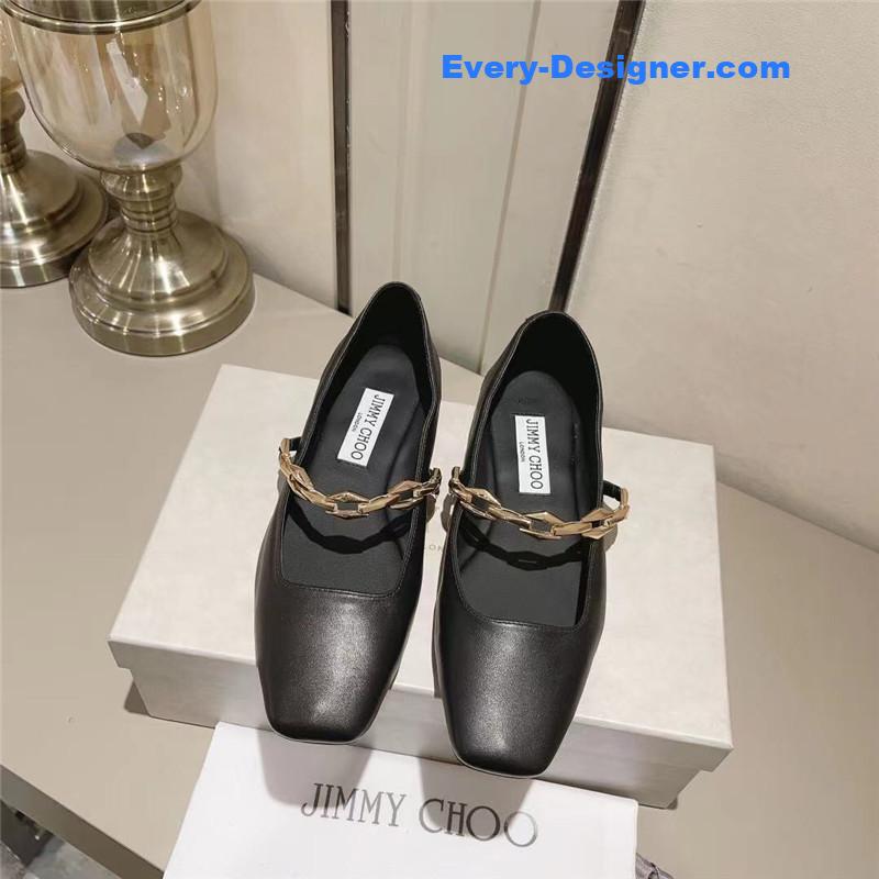 J1m*y Ch00 bow pearl ballet flats