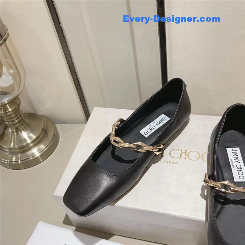 J1m*y Ch00 bow pearl ballet flats