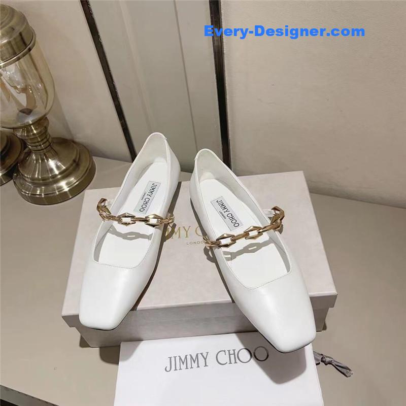 J1m*y Ch00 bow pearl ballet flats