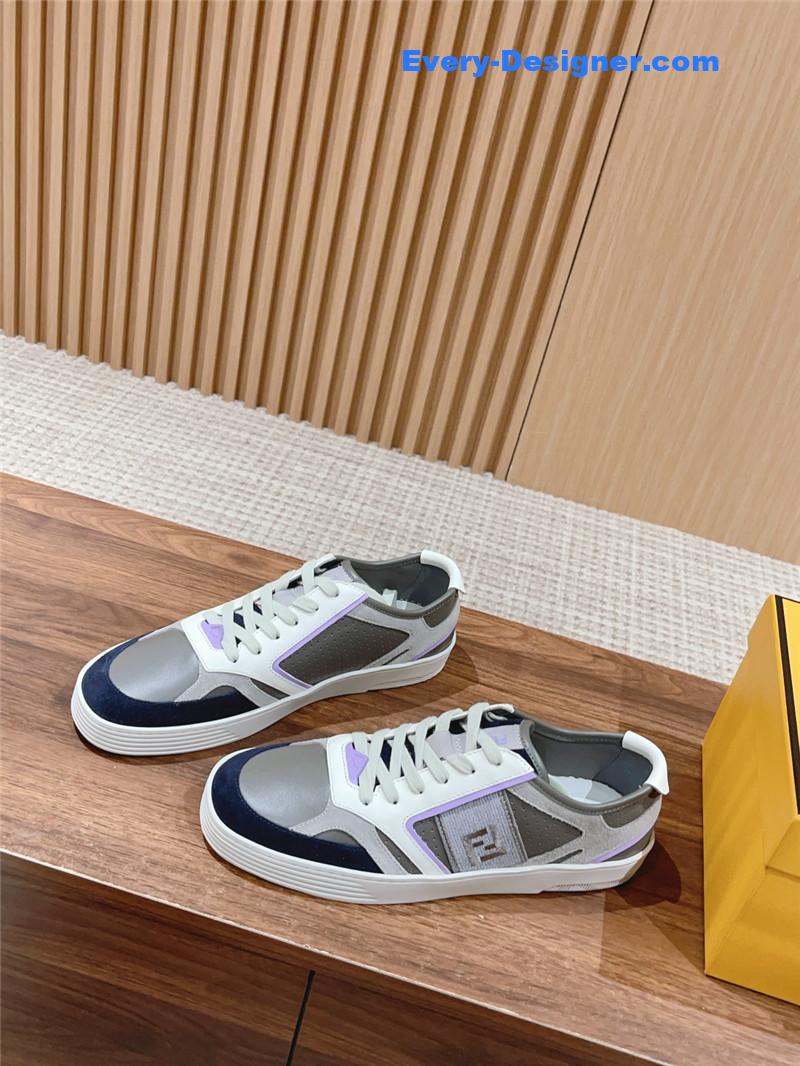 F**di color block lace up sneakers