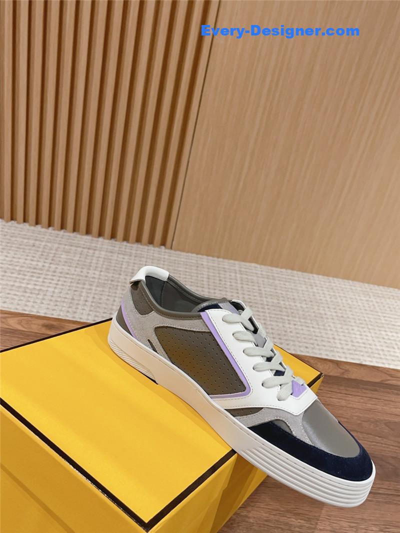 F**di color block lace up sneakers