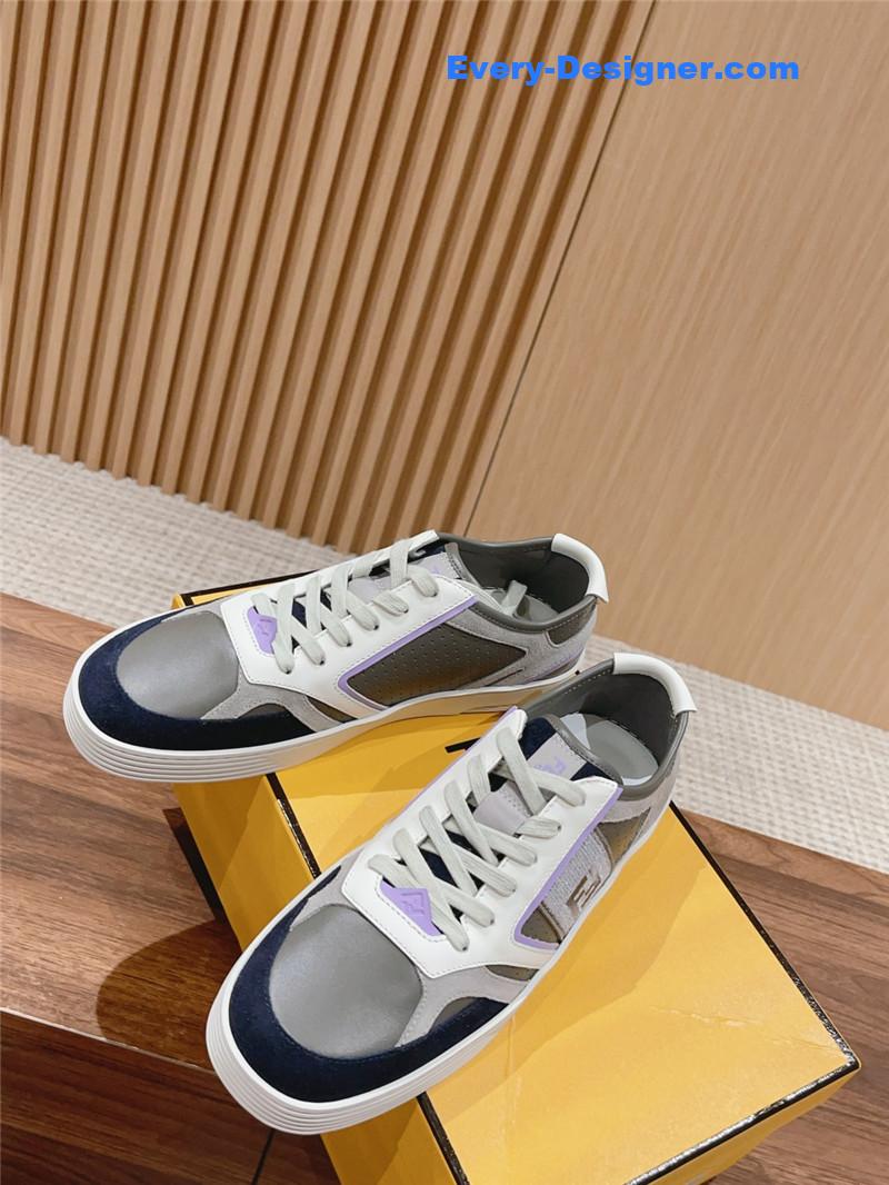 F**di color block lace up sneakers