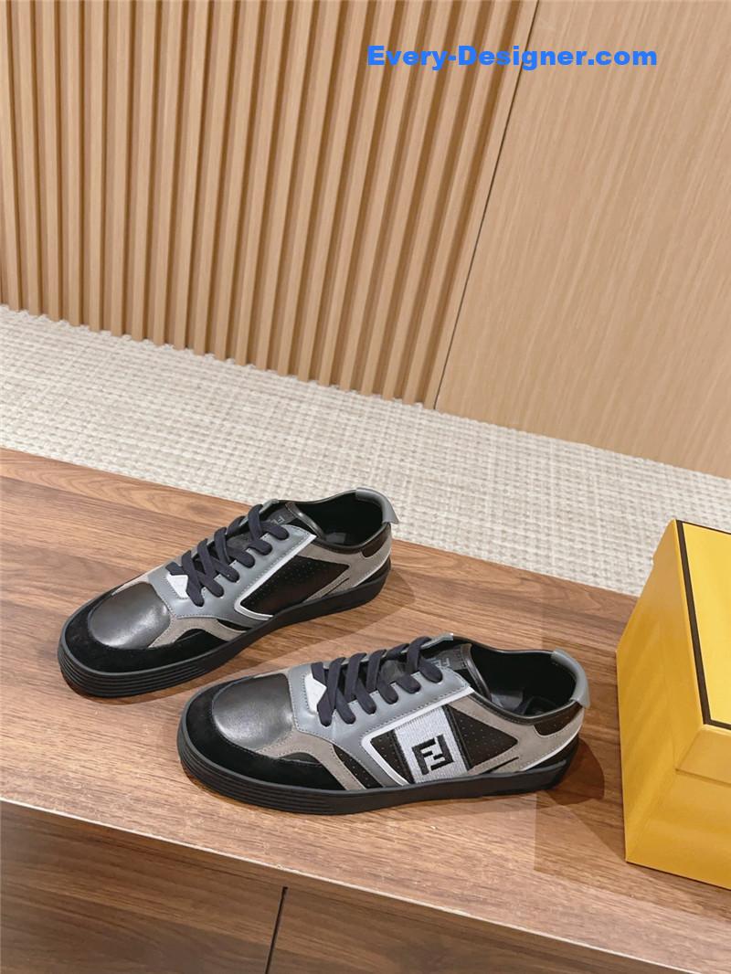 F**di color block lace up sneakers