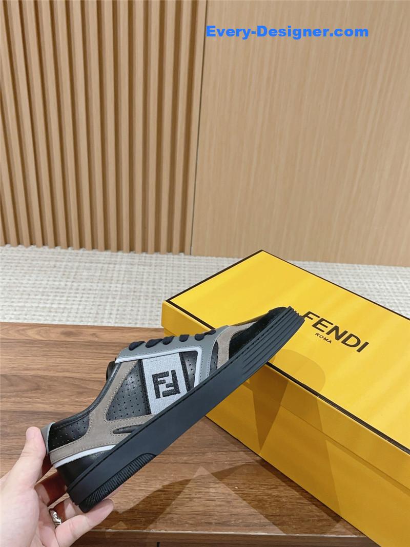 F**di color block lace up sneakers