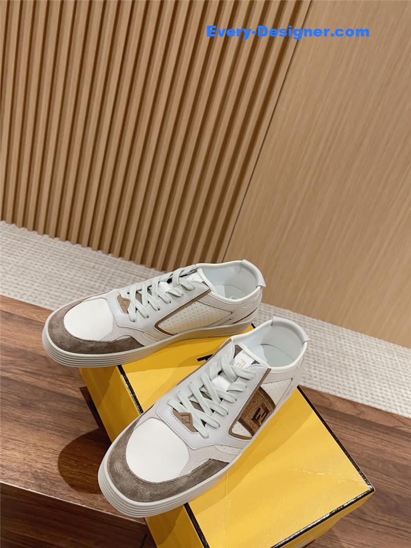 F**di color block lace up sneakers