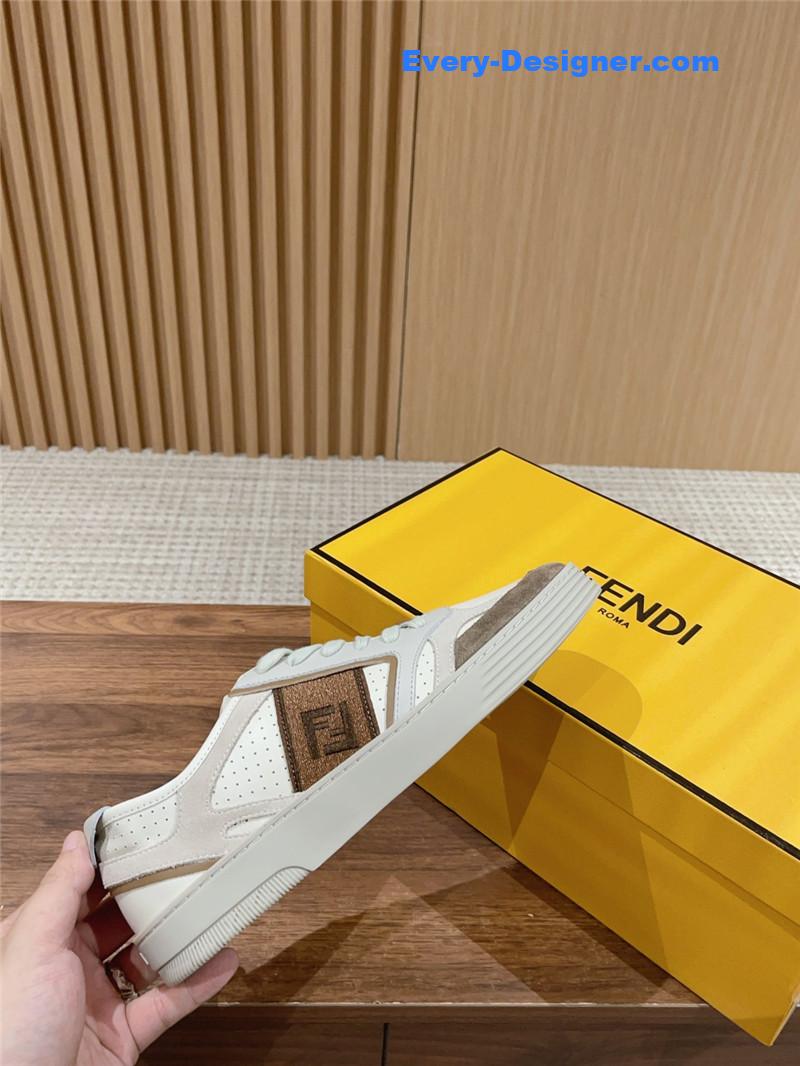 F**di color block lace up sneakers