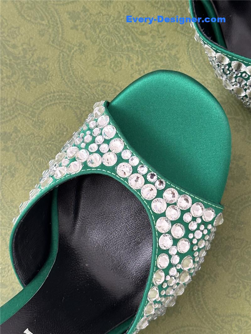 Gvc*1 rhinestone slippers sandals