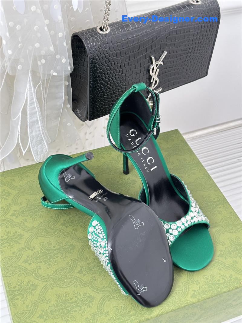 Gvc*1 rhinestone slippers sandals