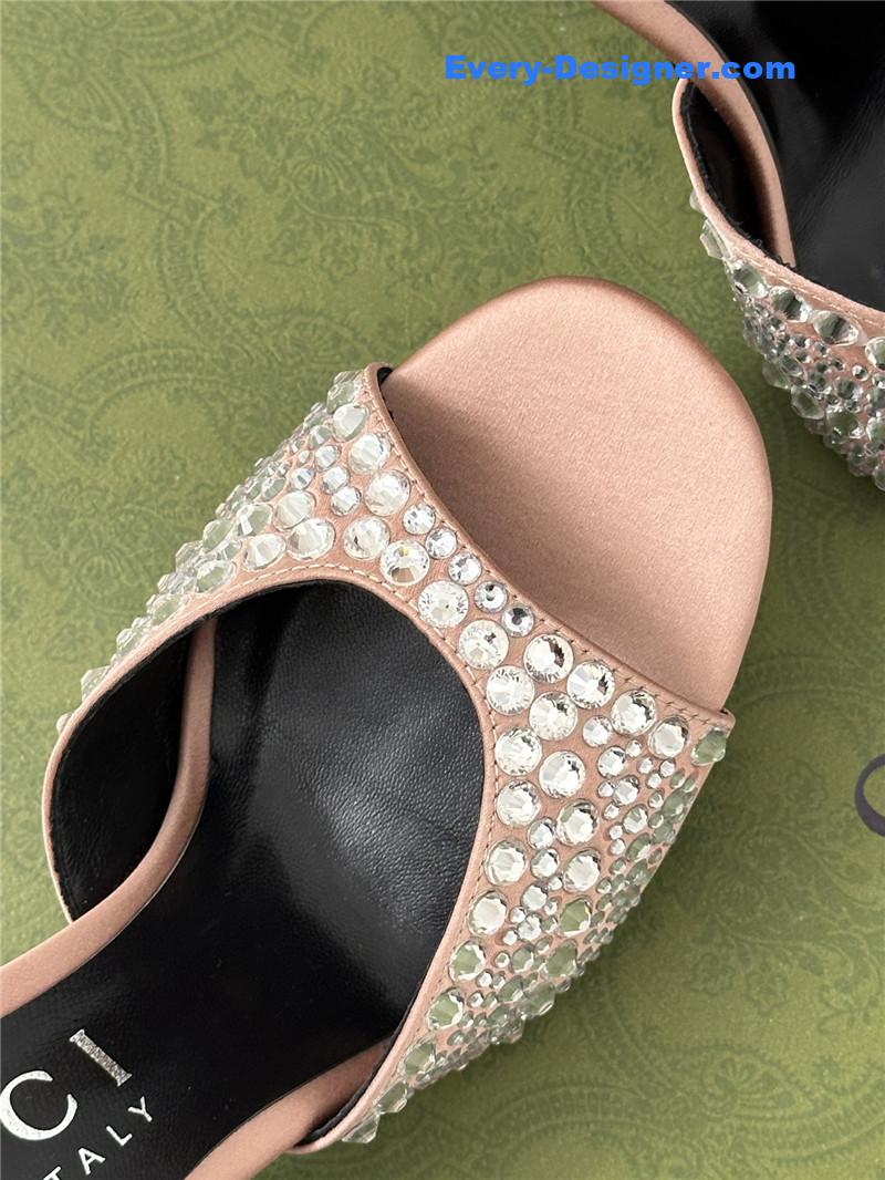Gvc*1 rhinestone slippers sandals