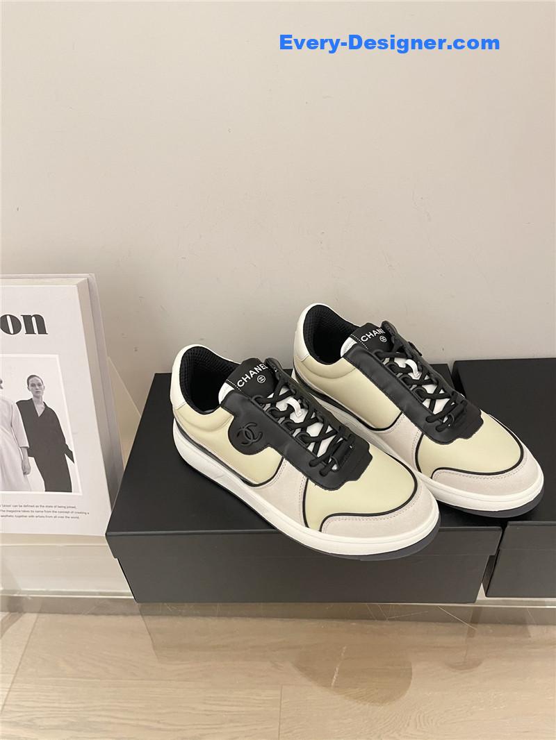 Ch**el early autumn panda color matching sneakers
