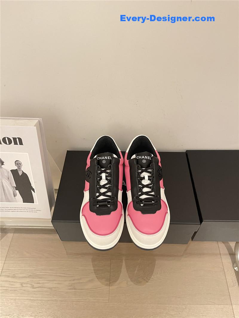 Ch**el early autumn panda color matching sneakers