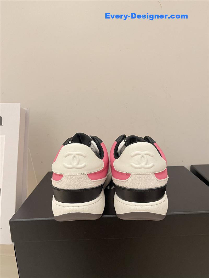 Ch**el early autumn panda color matching sneakers