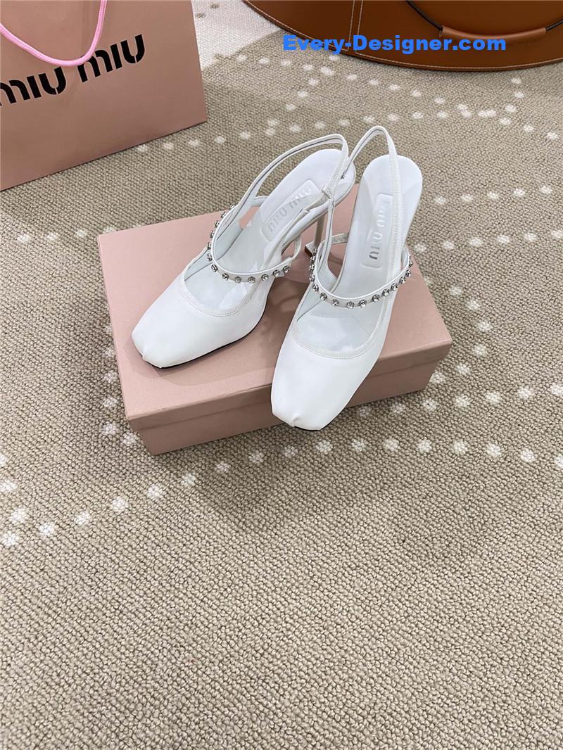 M1um1u new open heel ballet high heels