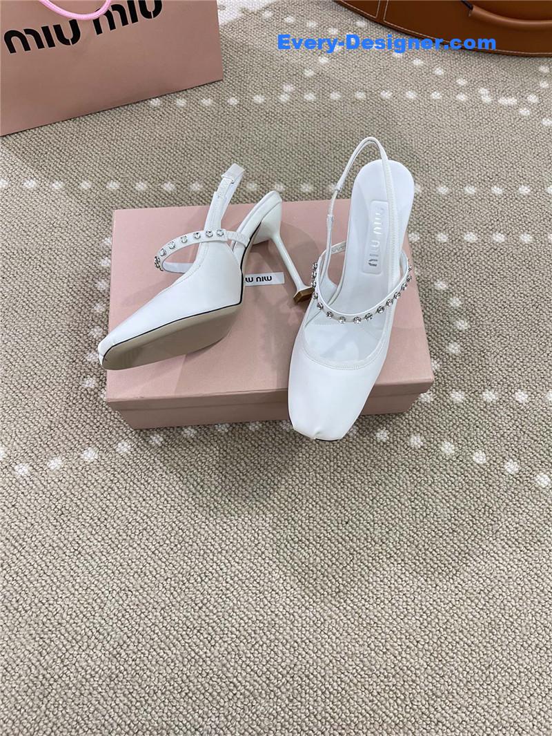 M1um1u new open heel ballet high heels