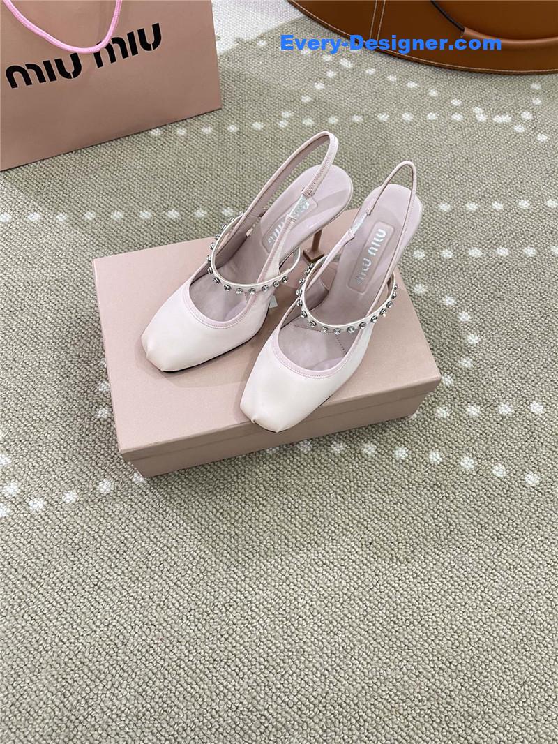 M1um1u new open heel ballet high heels