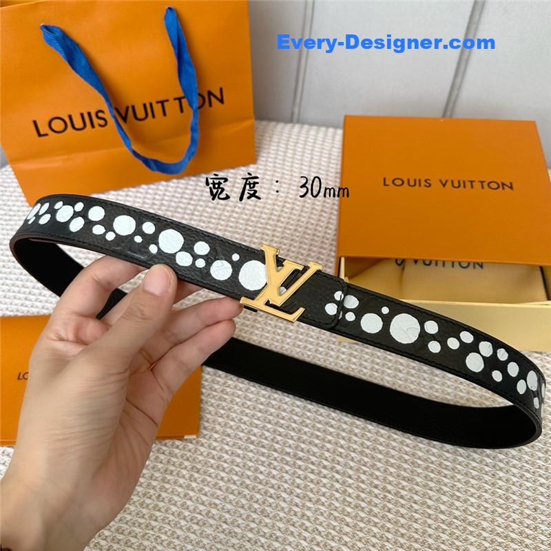 l0vis Vvtt0n lv polka dot print belt