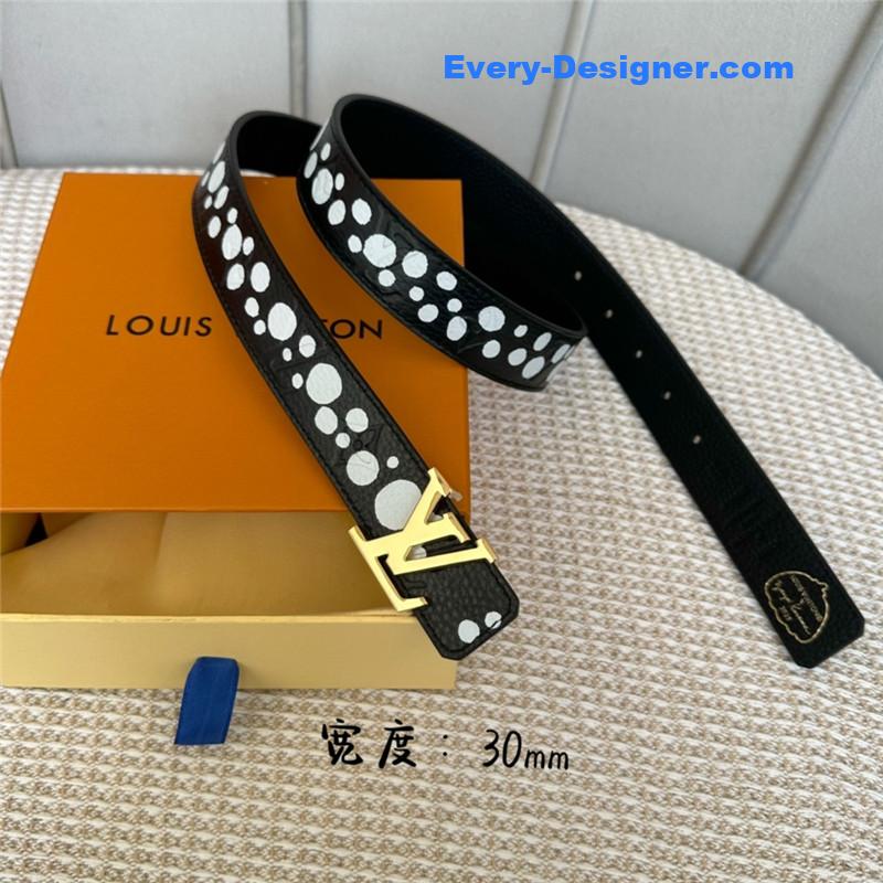 l0vis Vvtt0n lv polka dot print belt