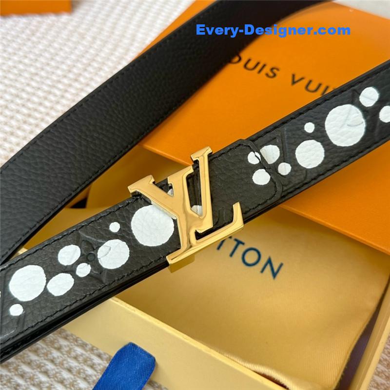 l0vis Vvtt0n lv polka dot print belt