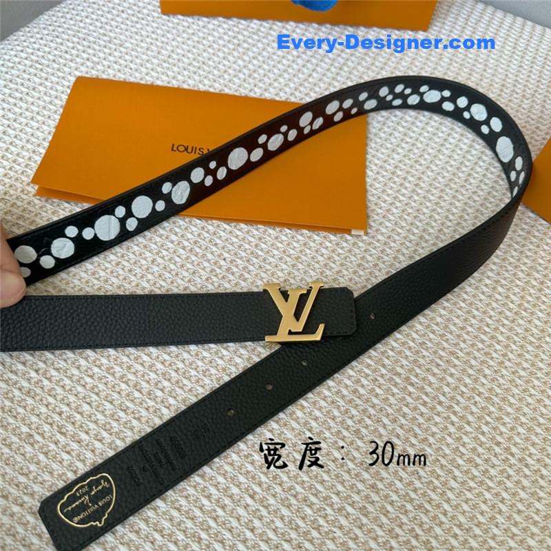 l0vis Vvtt0n lv polka dot print belt