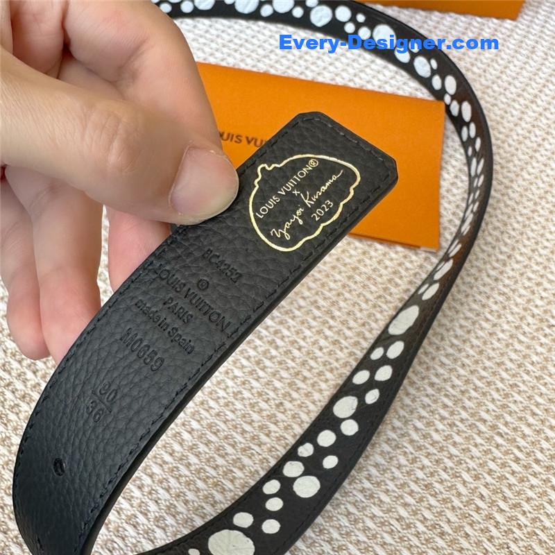 l0vis Vvtt0n lv polka dot print belt