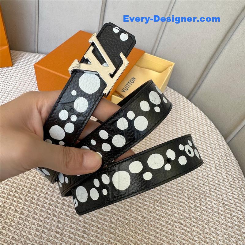 l0vis Vvtt0n lv polka dot print belt
