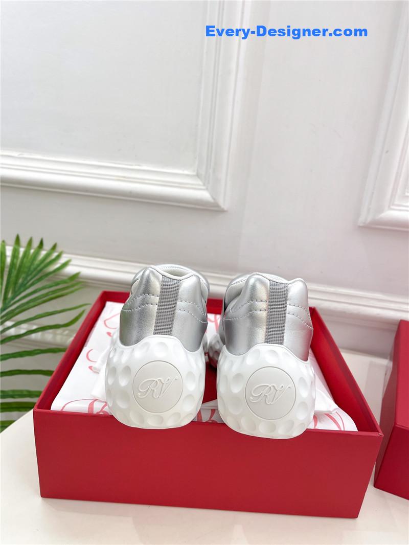 roger vivier classic D1am0nd buckle sneakers in fabric