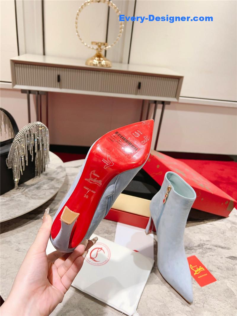 Chr1st1an louboutin banana heel boots